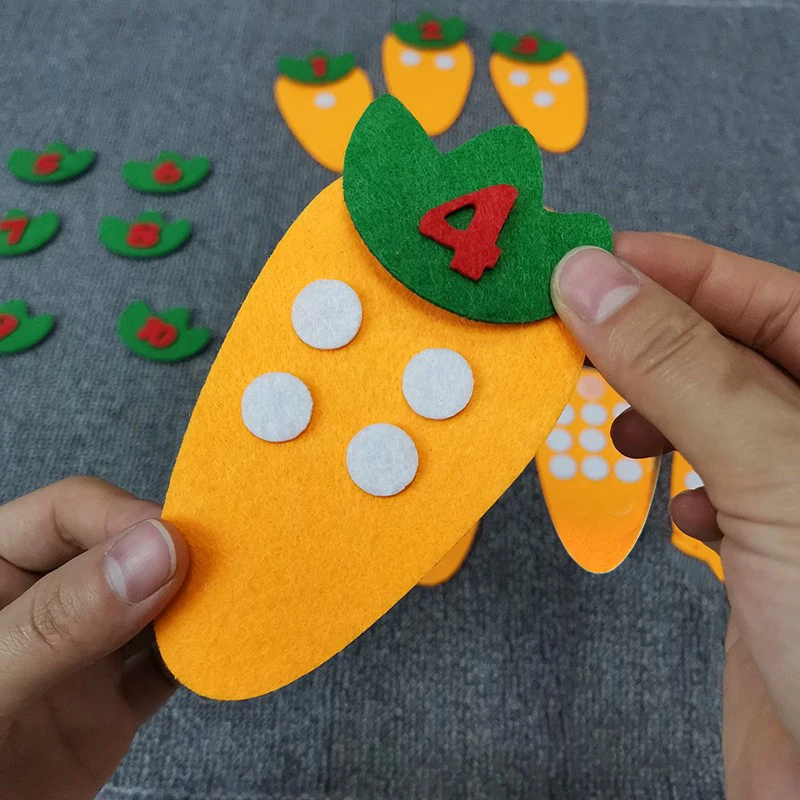 10 قطعة/المجموعة بازل أطفال لعبة لباد عد الجزرة بيض عيد الفصح الرياضيات التعليم المبكر لغز اللعب مونتيسوري التعلم الدعائم TMZ