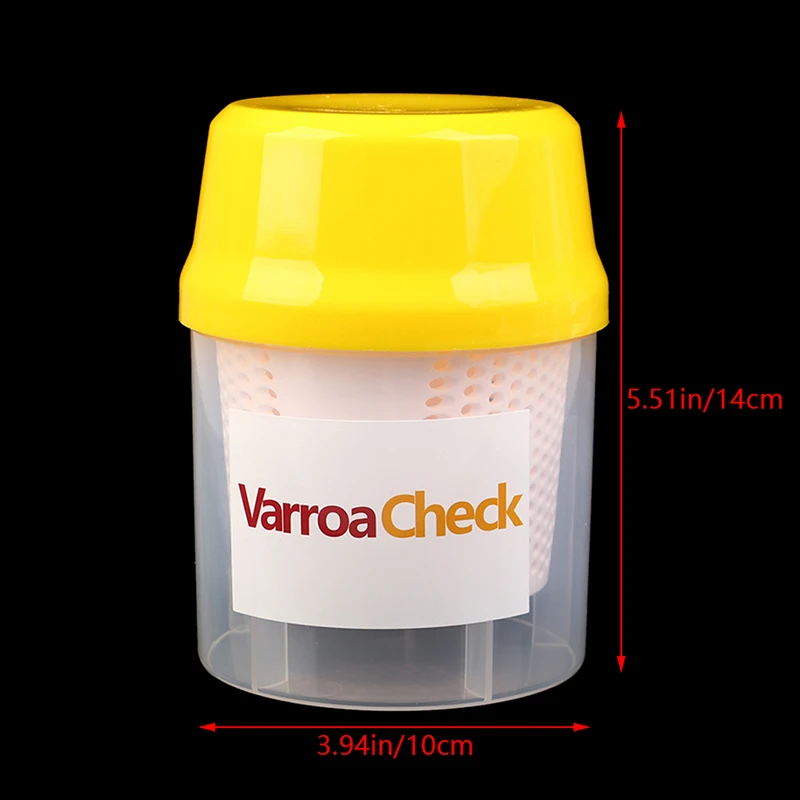 1Pc hot plastic Beekeeping Beehive Varroa Mites Check Test Bottle Varroa Check Mites Nebulizer Beehive Bees For Beekeeper Tool