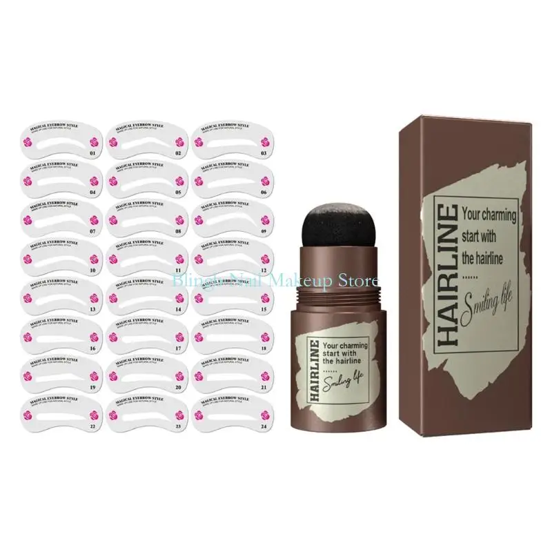 28ta Professional Eye Brow Forming 24PCS Schablone mit Smudgeproof Stempelbrauen Schablone für präzise Designanfänger