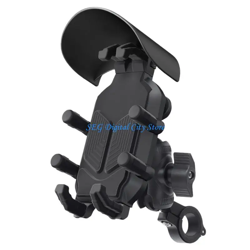 U75B Universal Anti Vibration Motorcycle Bike Phone Holder Fit 4.7 To 7.2Inch Device