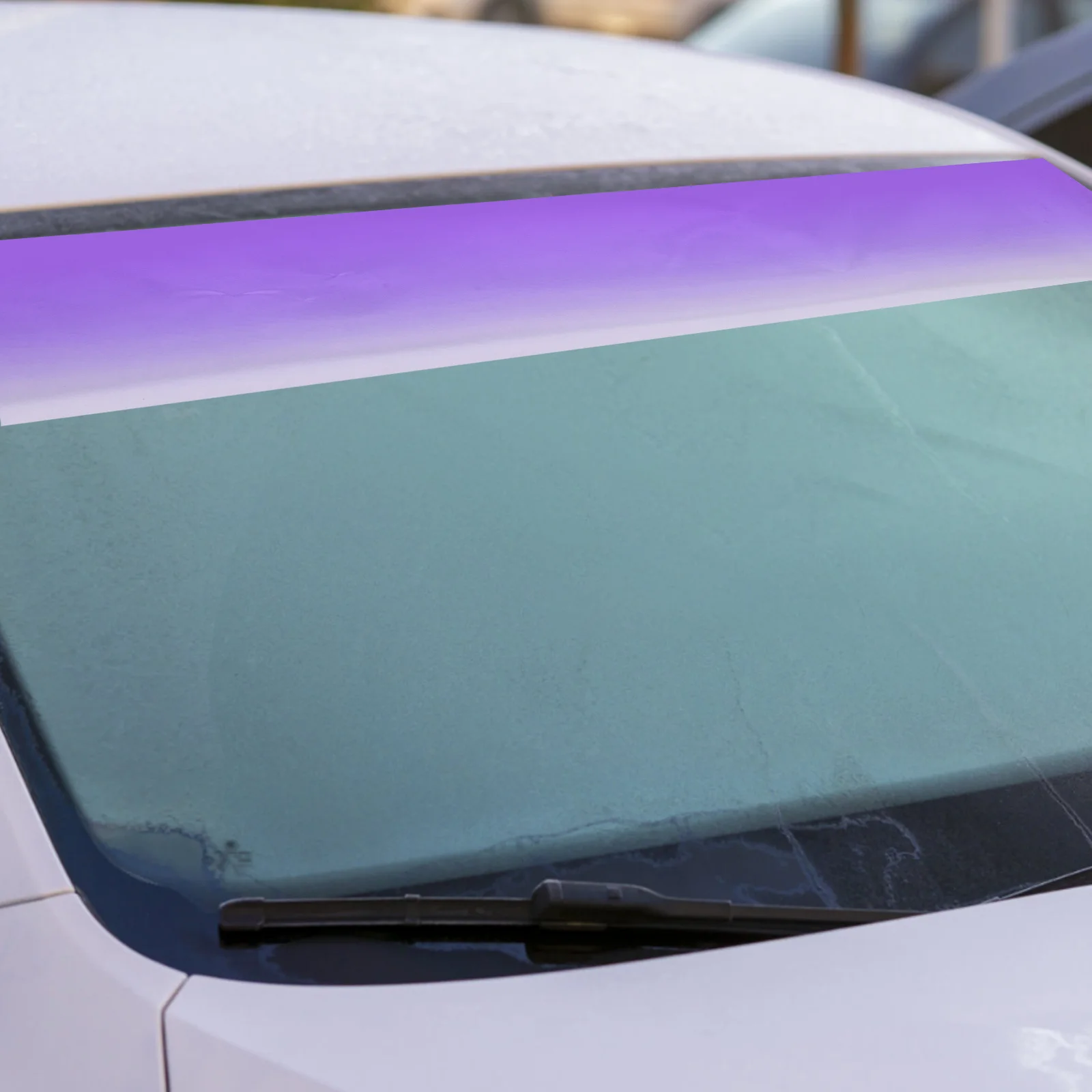 

1 Roll 98.25X7.86 Inch Truck Windshield Tint Film Gradient Protection Privacy Window Shade For Cars Solar Blocking Car