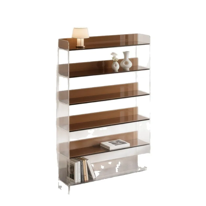 

Acrylic Display Cabinet Living Room Shelf Modern Simple Floor Sofa Side Cabinet