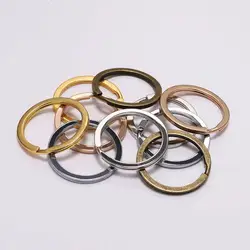 10Pcs/Lot 25 28 30 mm Keyring Split Ring Key Ring Connector For Keychain DIY Jewelry Making Findings Accessories