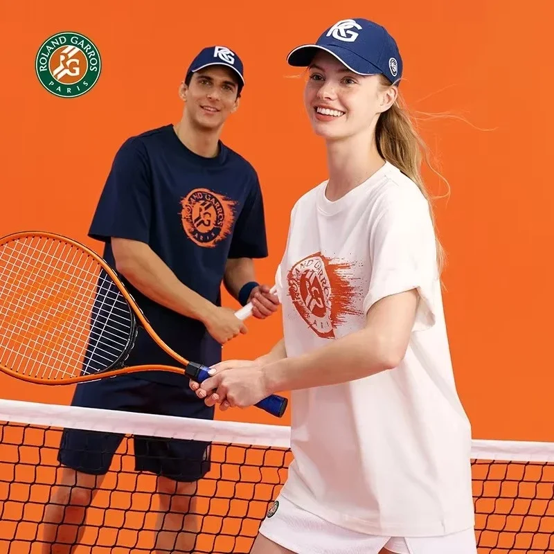 

YvonneArt Women Tennis T-Shirt 1pc Cotton Crew Neck Short Sleeve Breathable Regular Fit Roland Garros Paris Oversize Tees