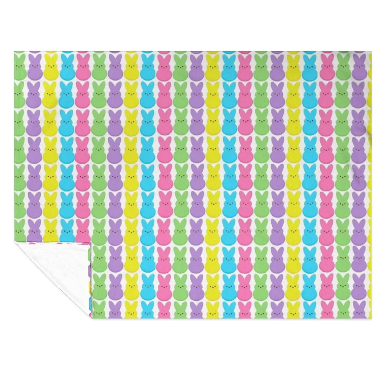 

Easter peeps, hanging with my peeps 2021 Throw Blanket Bed linens warm for winter Decoratives Flannel Fabric Blankets