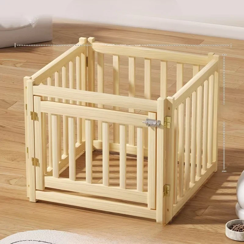 

Folding Equipment Dog Fence Wooden Barrier Extendable Dog Fence Large Retractable Accessories Barrera Para Mascotas Pet Supplies