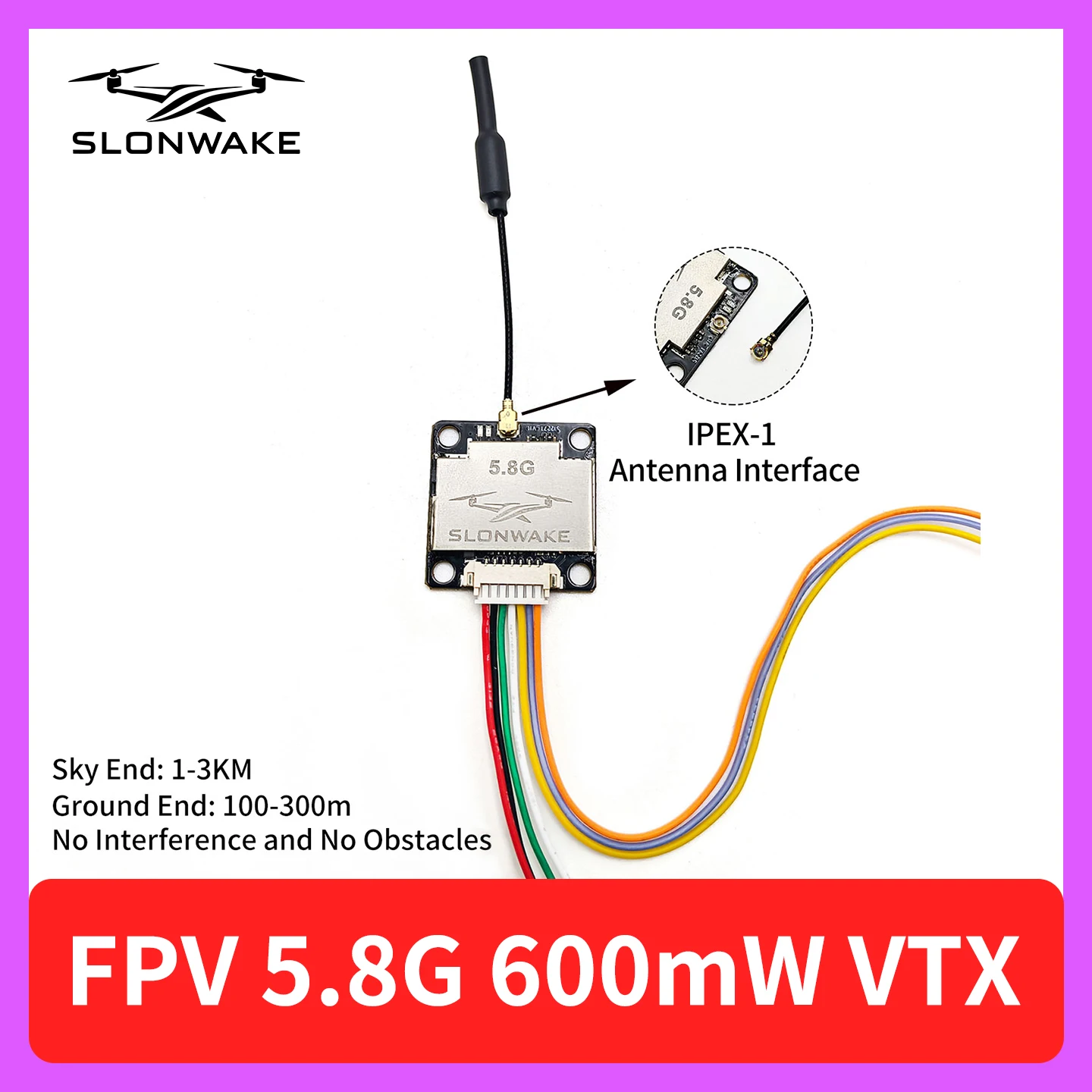 SLONWAKE 5.8G 48CH FPV 600mw V - Rc Transmitter avis et prix