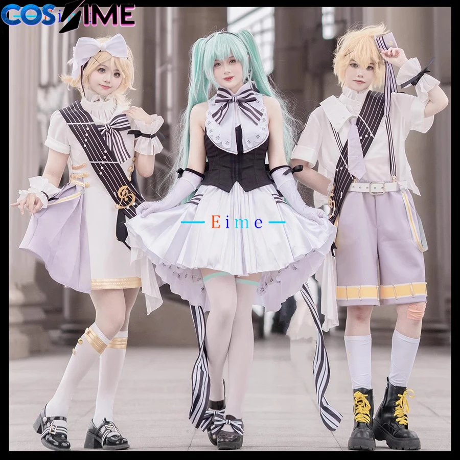 

Костюмы для косплея Симфония Рин Лен Мику 2024, нарядные платья для вечеринок, униформа для Хэллоуина и карнавала, аниме-одежда, пошив на заказ