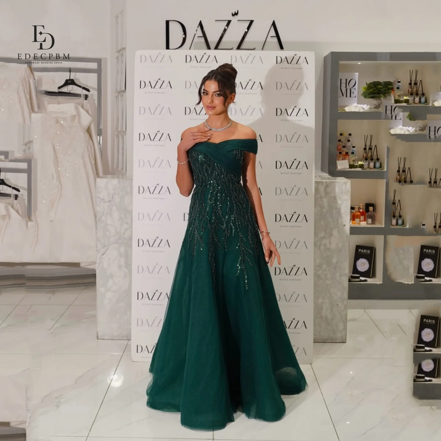 

EDECPBM Customized Luxurious Women's Evening Dresses for Special Occasions Birthday Dress فساتين سهرات Elegant Party Dresses