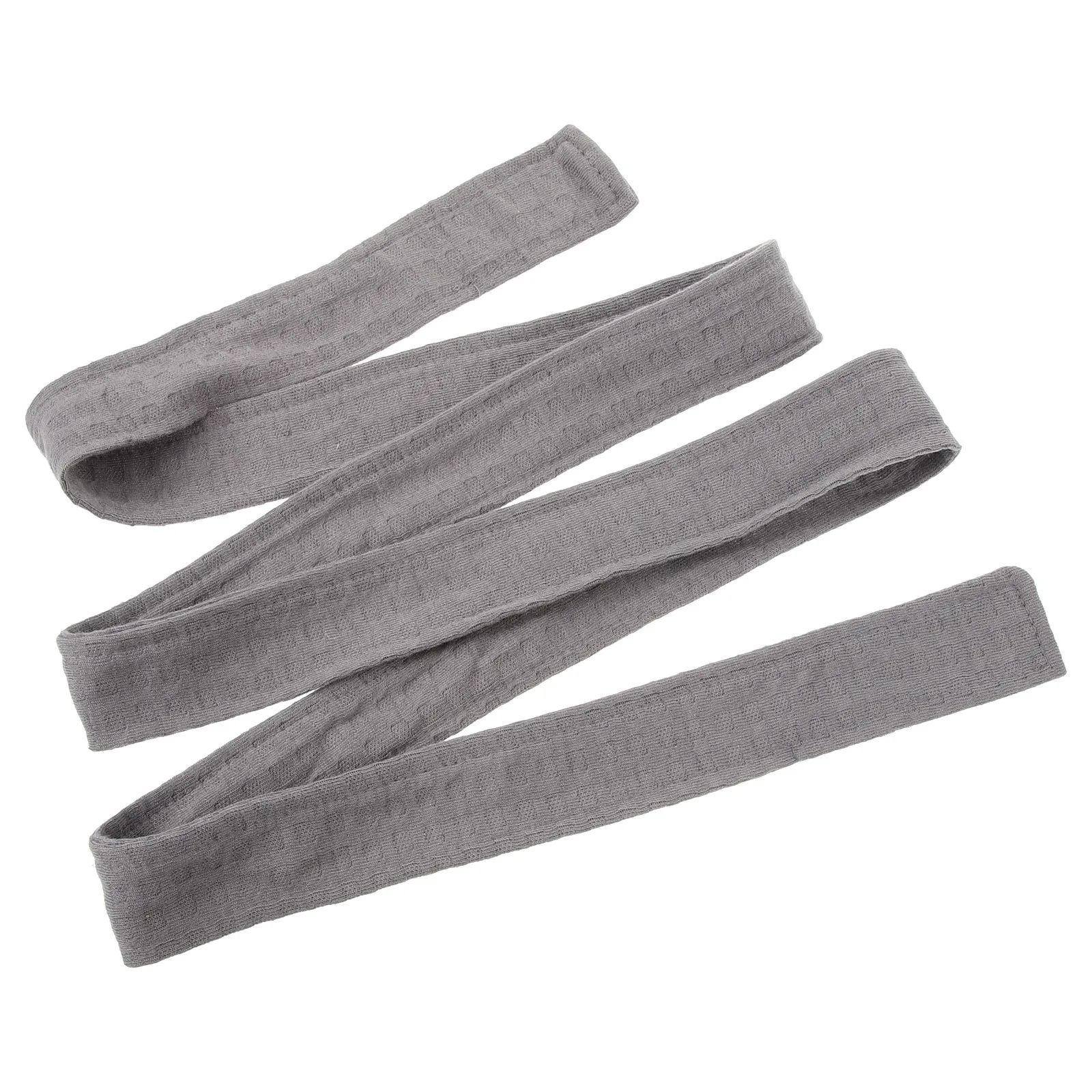 حزام رداء بديل من Holibanna حزام خصر من الفلانيل الناعم لأردية حمام الفندق بيجامة رمادية للجنسين مقاس واحد #5