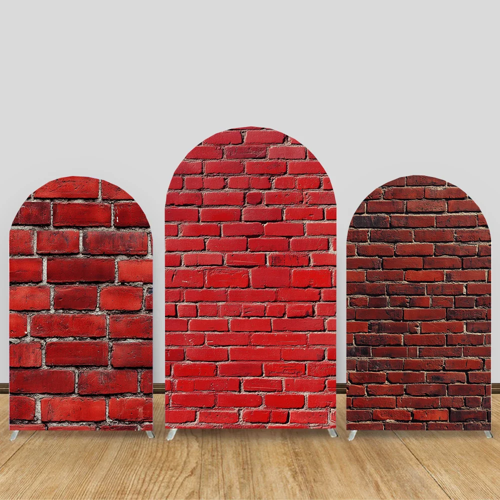 

Brick Wall Theme Wedding Arch Backdrop Cover Elastic 2-Sided Birthday Party Decor Kids Baby Shower Bridal Shower Background