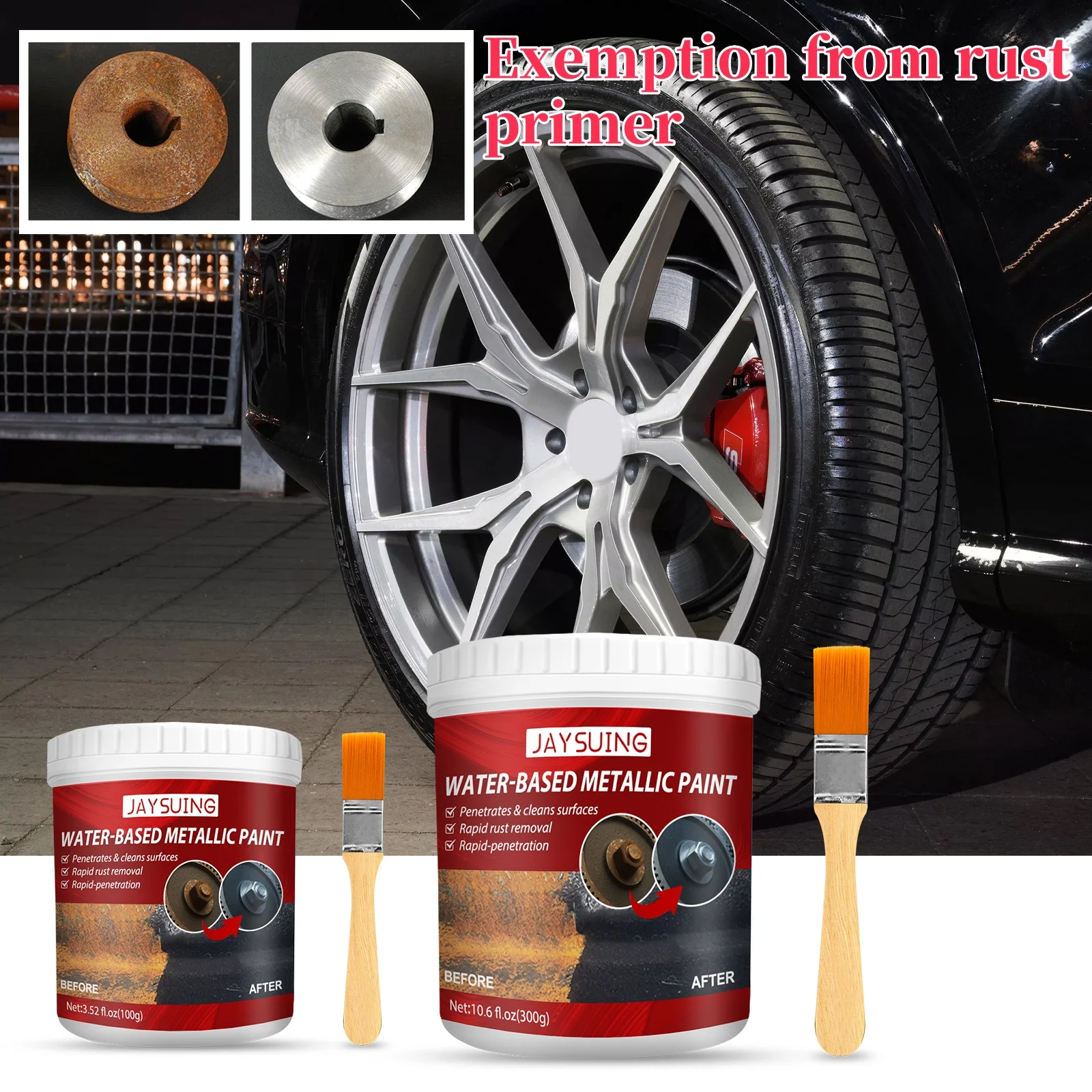 Anti Rust Car Paint Multi-functional Automotive Water-Based Removal Deruster Surface Lasting Primer Agent Rust Metal Anti-Rust