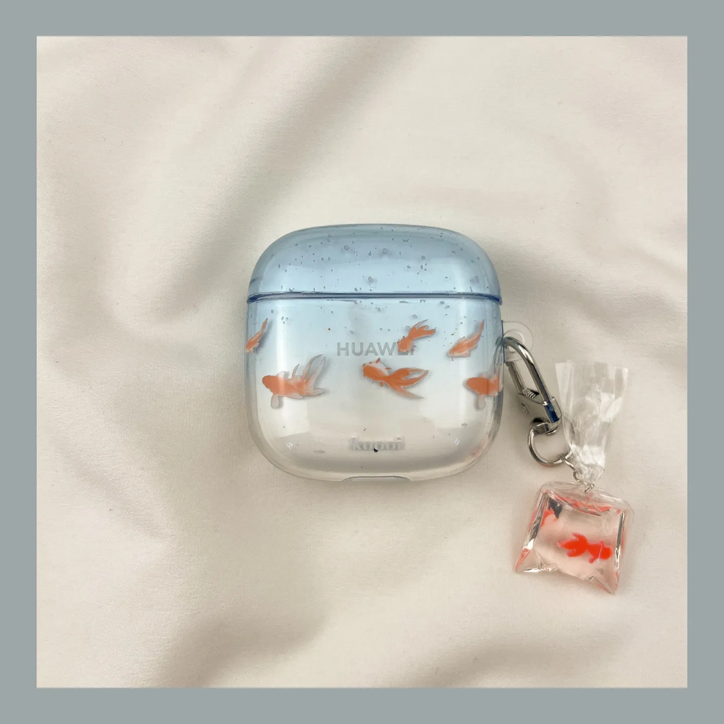 

For Huawei FreeBuds 7i 6i 5i Se2 Se3 FreeClip 2 Earphone Case Cute and Ornamental Koi Gradient TPU Soft Protective Cover Funda