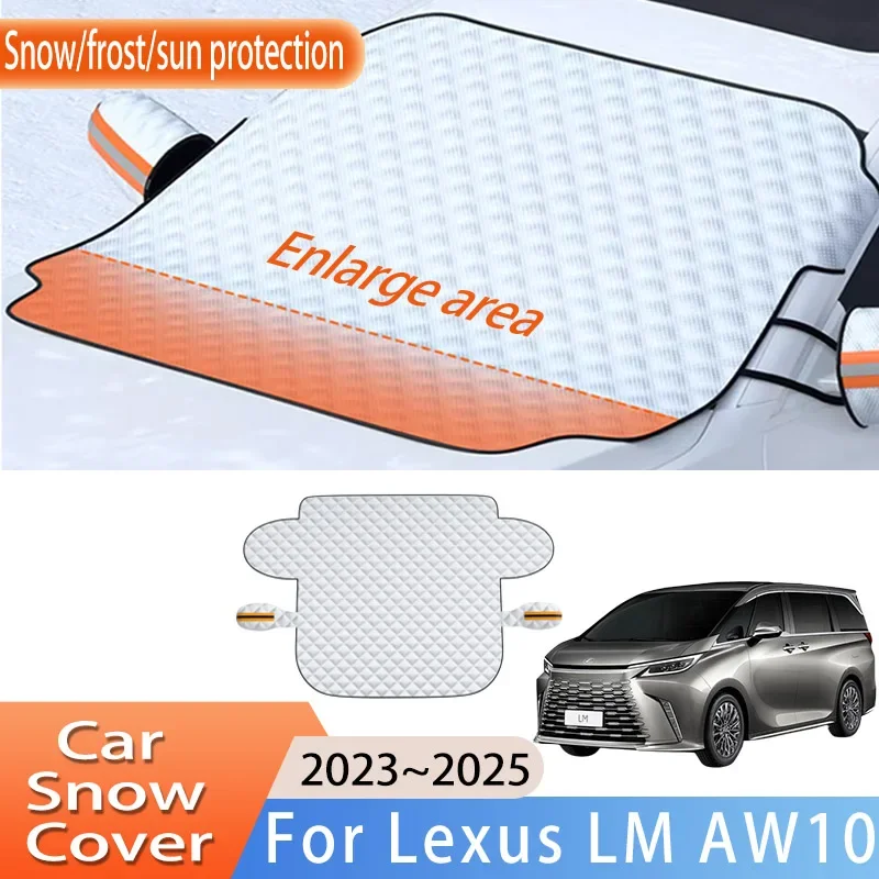 

Car Accessories For Lexus LM AW10 2023~2025 2024 MK2 Front Windscreen Snow Cover Ice Frost Sun Protector Waterproof Auto Parts