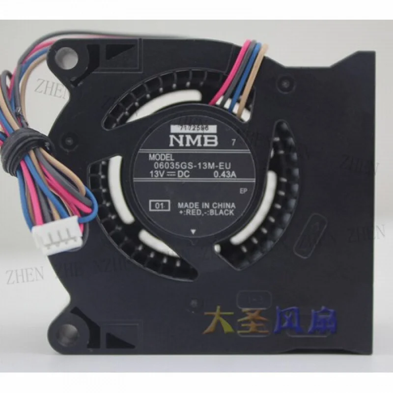 

Y 1PC NMB 06035GS-13M-EU 13V 0.43A 4-wire turbo cooling fan #