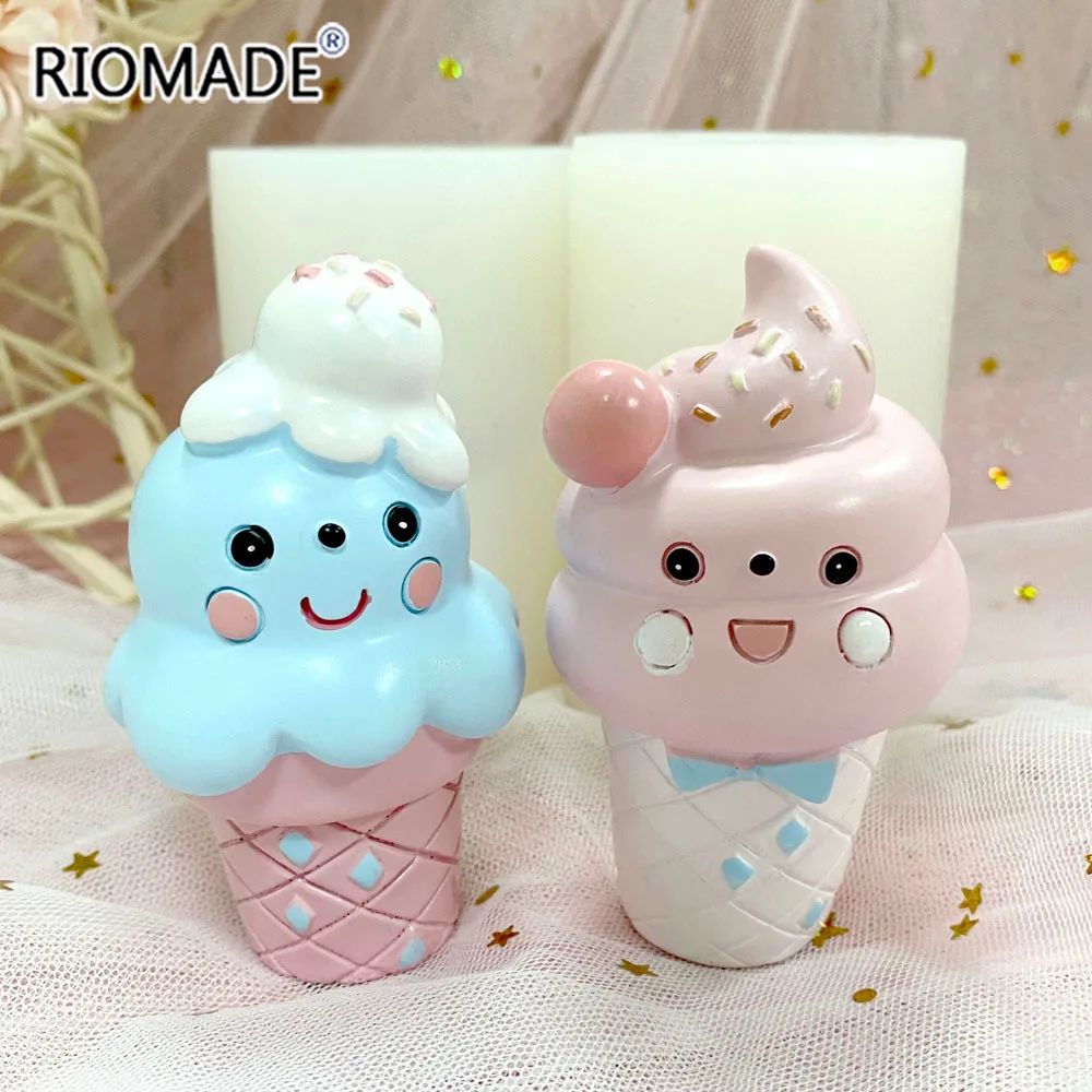 Ice Cream Silicone Mold Cute Styles Octopus Poop Model Baking Candy Fondant Cake Decoration Tools Handmade Candle Plaster Mould