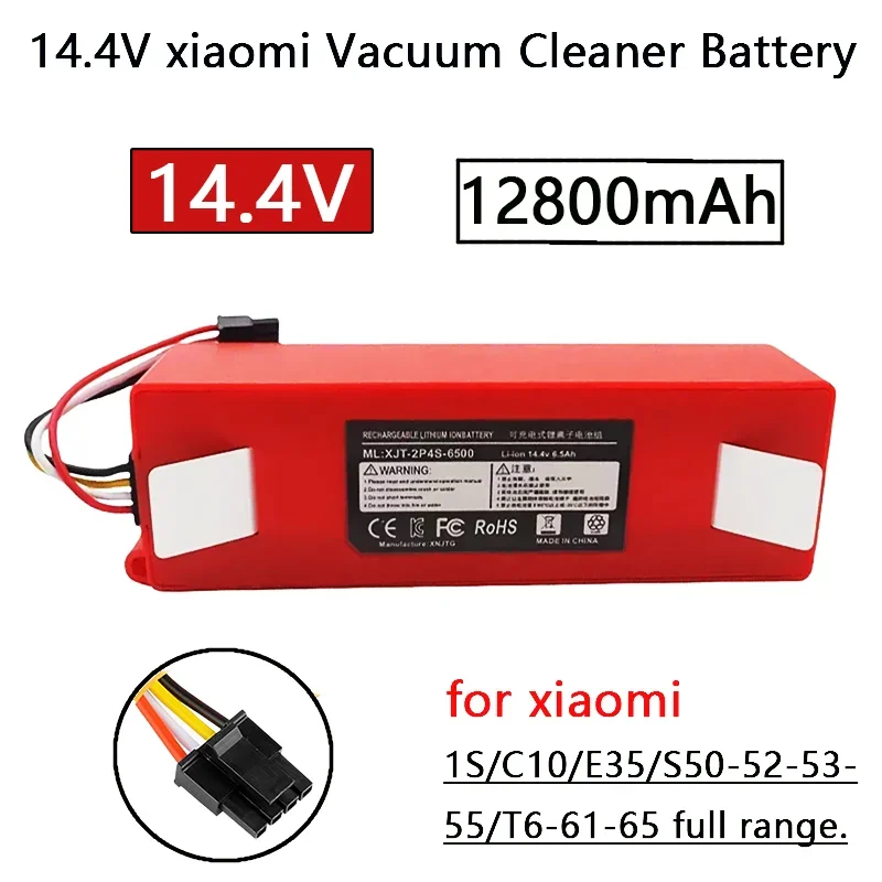 14.4V 5200/12800mAh 100% Brand New Rechargeable Battery Suitable for replacing batteries such as vacuum cleaner S51 S60 S50 etc