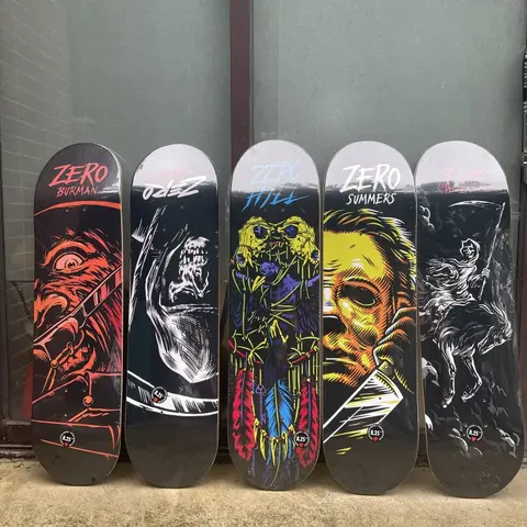 ZERO skateboard deck 100% canada maple and griptape  more size 7.75/8.0/8.25/8.5 inches pro skate original  skateboard parts