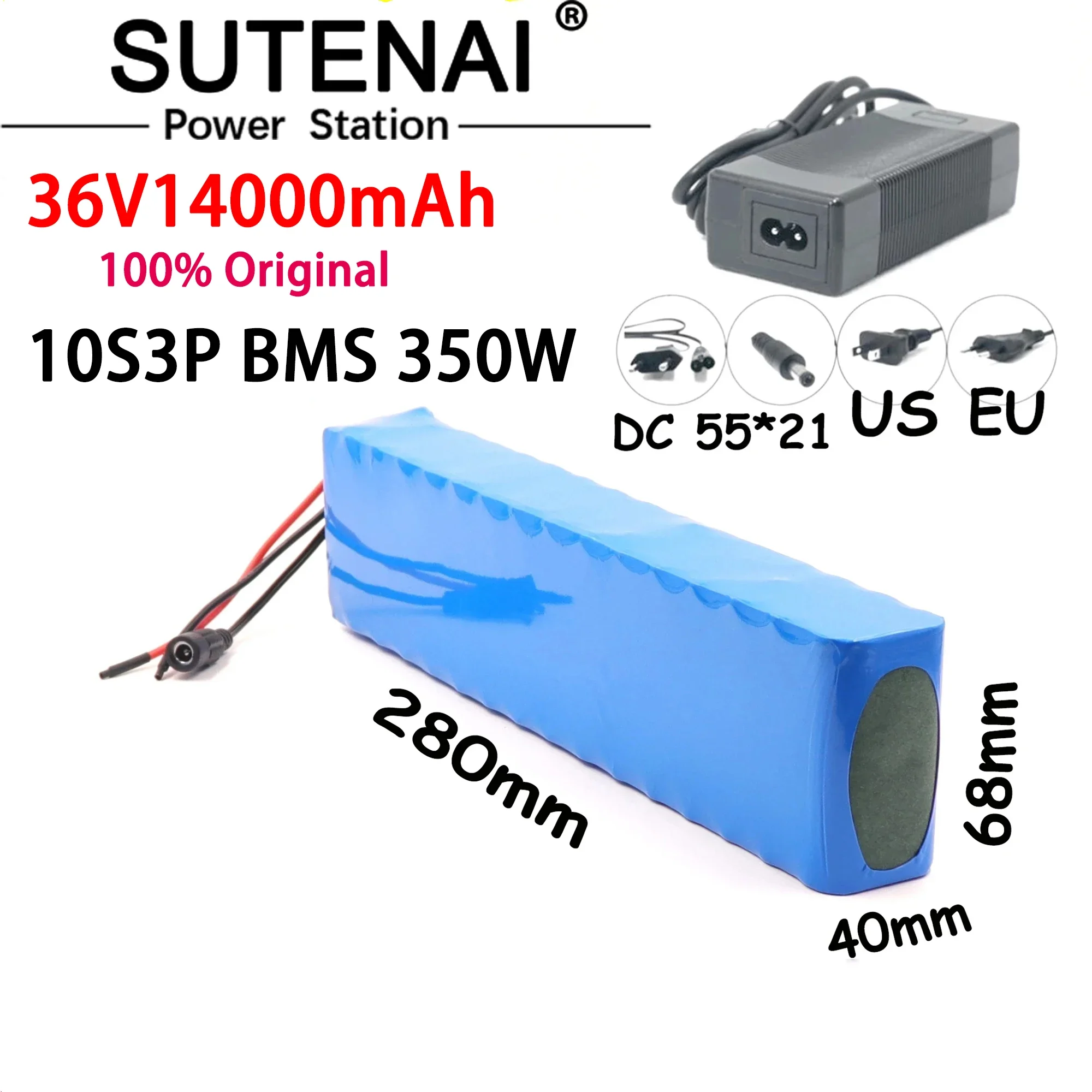 

Ebike 36V 14ah Battery ebike battery pack 18650 Li-Ion Battery 350W High Power and Capacity 42V Motorcycle Scooter with charger