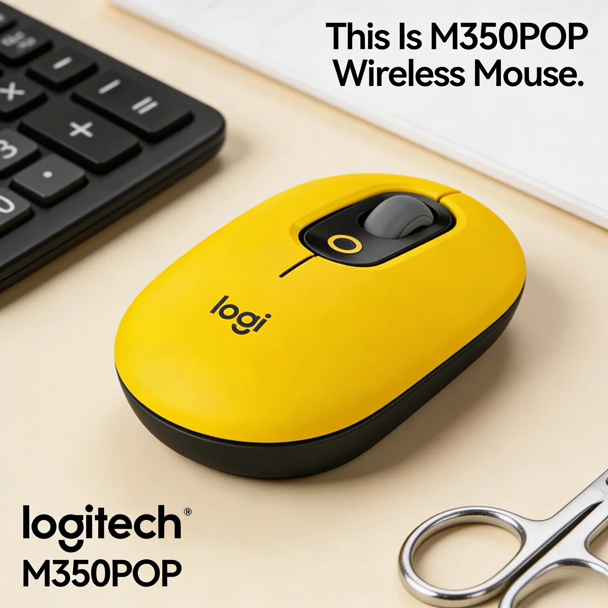 

Logitech M350POP Aesthetic Mouse 6 Trendy Colors for Office & Home