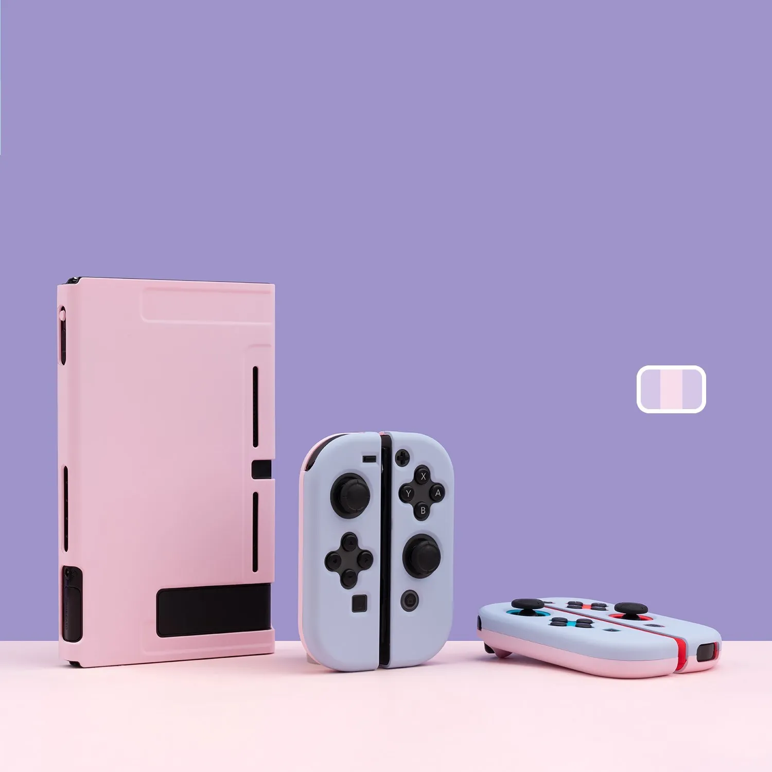 GeekShare Nintendo Switch Ốp Lưng Nguyên Khối Màu Sắc Chia Cứng Full Bao Tay Cầm Chơi Game Lưng Kẹp Dùng Cho Máy Nintendo Switch Phụ Kiện