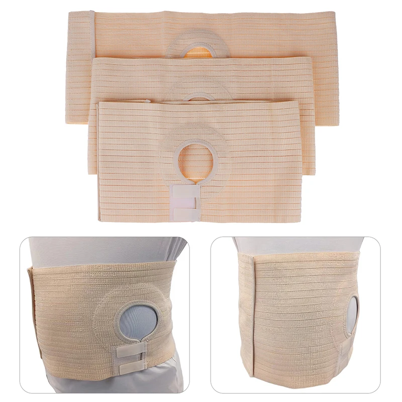 Durable Ostomy Large Belt Elastic Colostomy Abdominal Belt For Sports Fix Ostomy Bags & Avoid Parastomal Hernia