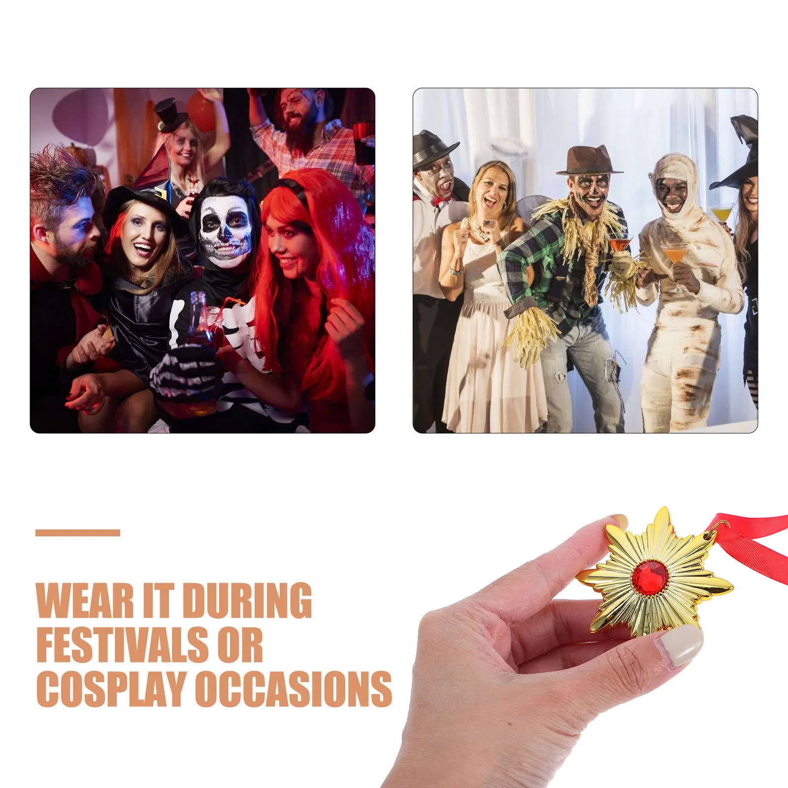 مصاص دماء ميدالية قلادة القوطية مجوهرات للنساء الرجال هالوين زي الاكسسوارات الحبل قلادة الطرف الديكور