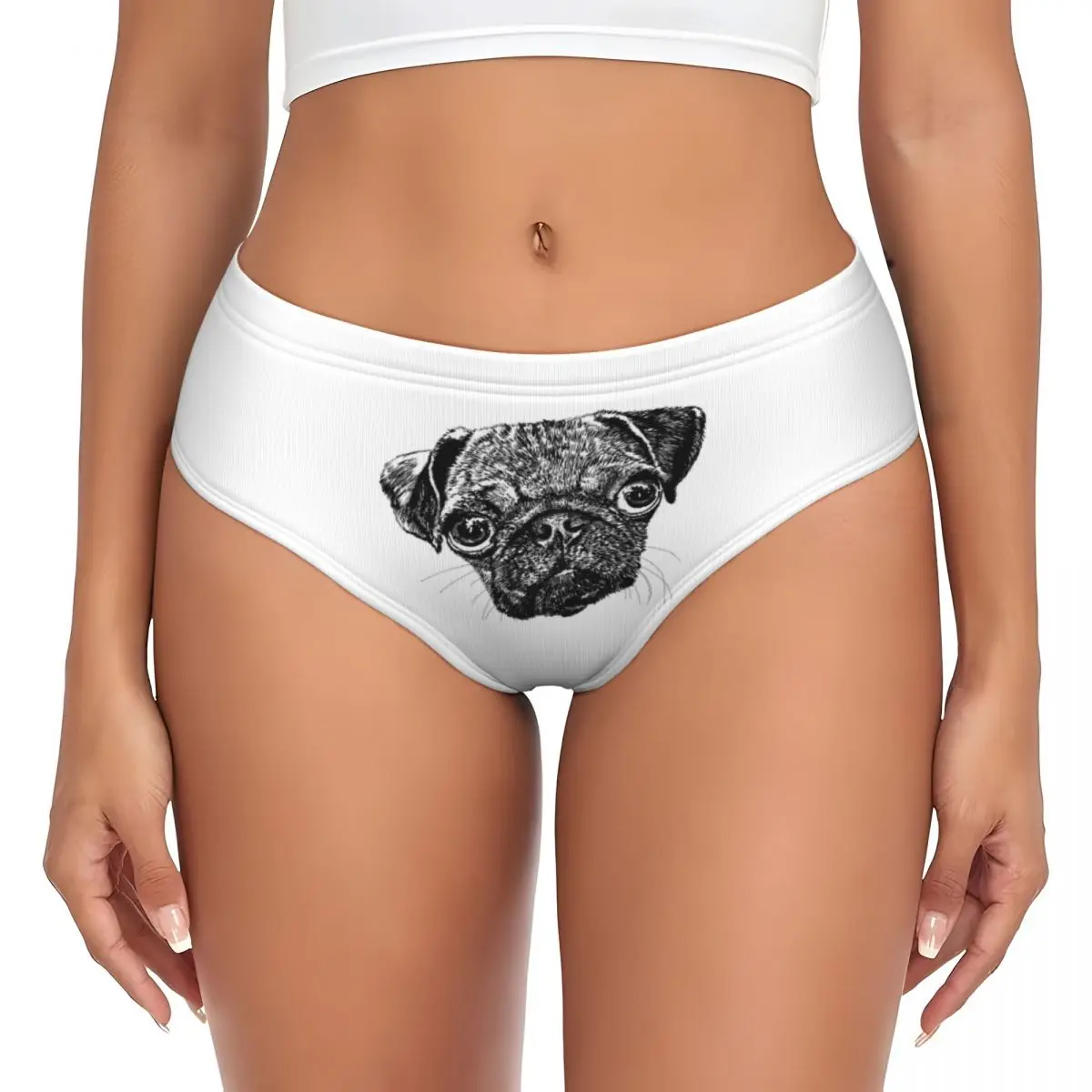 

Изготовленные на заказ трусики Pug Life, трусы с чернилами, женские удобные трусы, нижнее белье, дышащие женские трусы