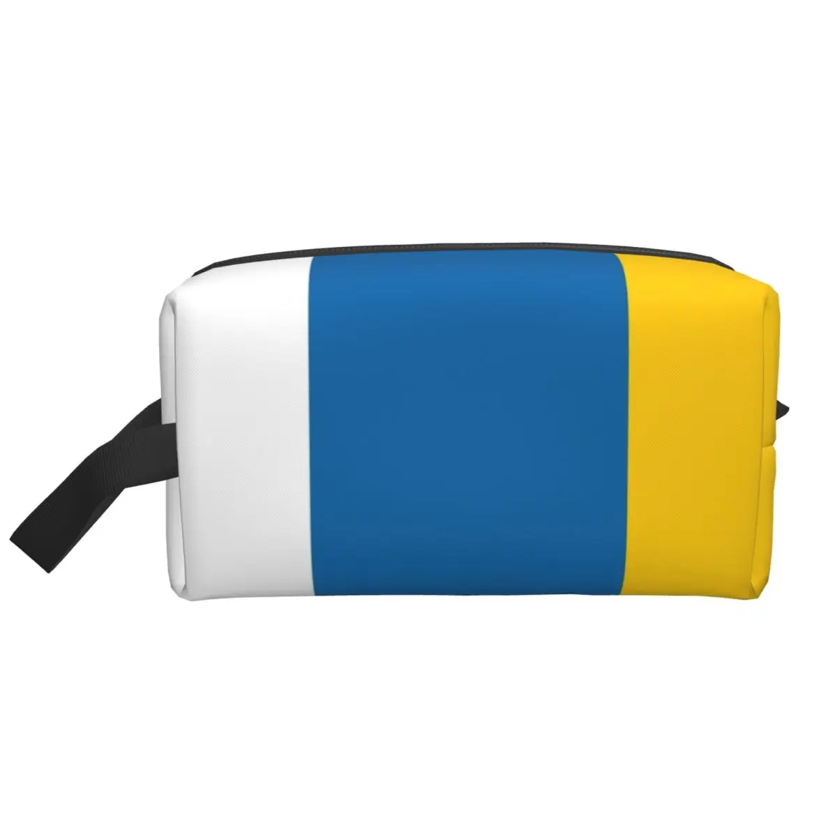 Neceser de viaje con bandera del estado de las Islas Canarias para mujer, bolsa de cosméticos de maquillaje, Kit Dopp de almacenamiento de belleza