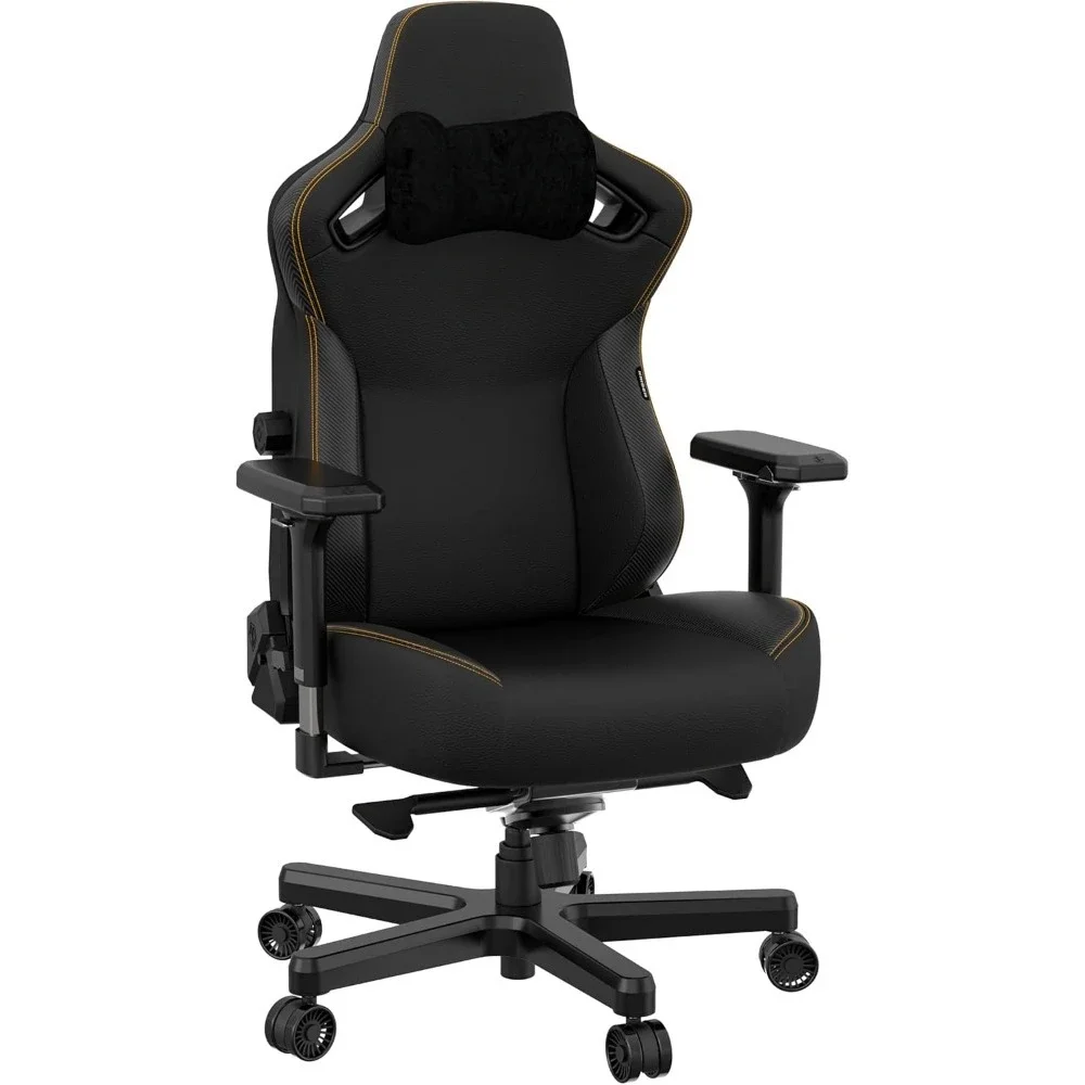 

Gaming Chairs for Adults - Ergonomic PVC Leather Gaming Chair with Lumbar Support, Comfortable Office Seat with Neck Support