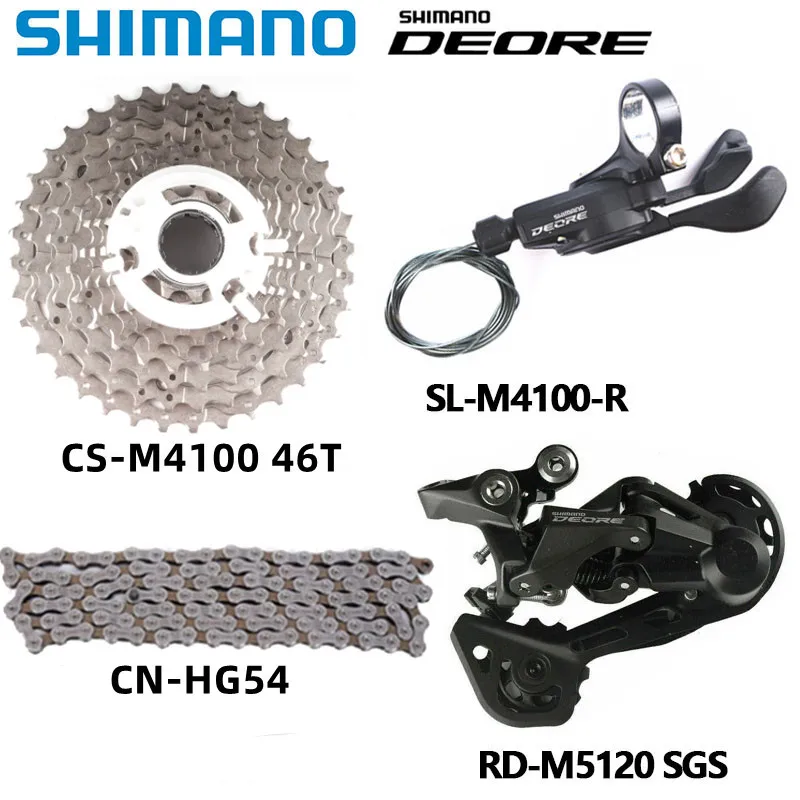 

Shimano M4100 10-Speed Cassette M4120/M5120 Rear Derailleurs & HG54 Chain for Mountain Bikes