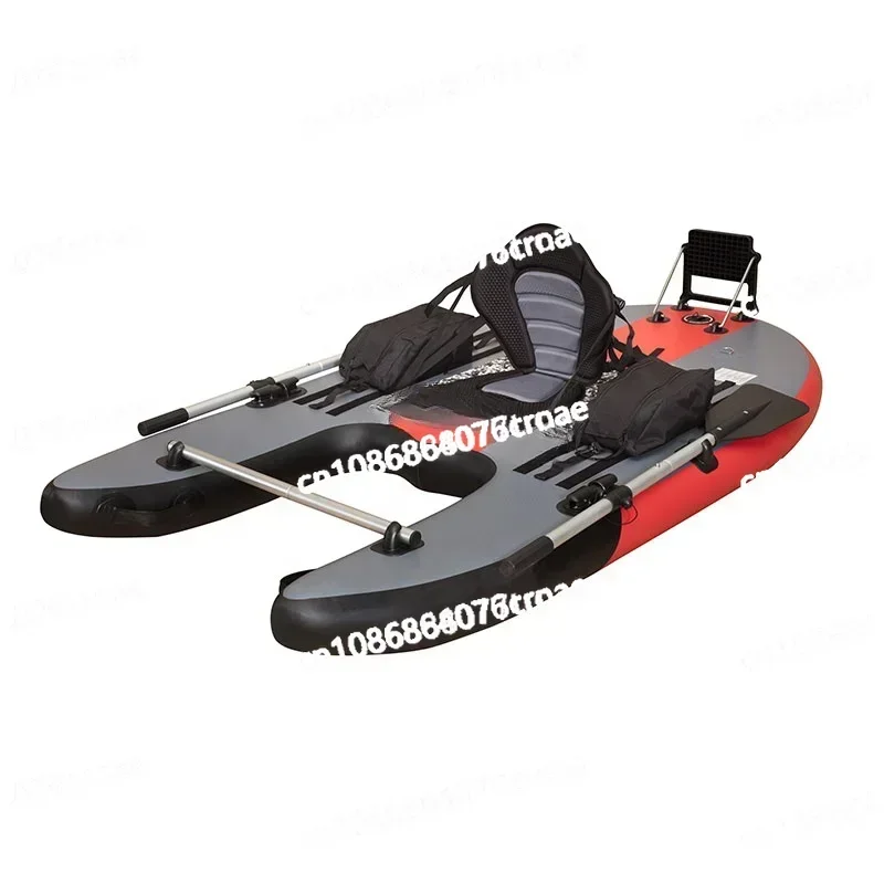 

Inflatable Fishing Platform Boat with High Pressure Air Tube Hard Belly Boat Double Wall Fabric Floating