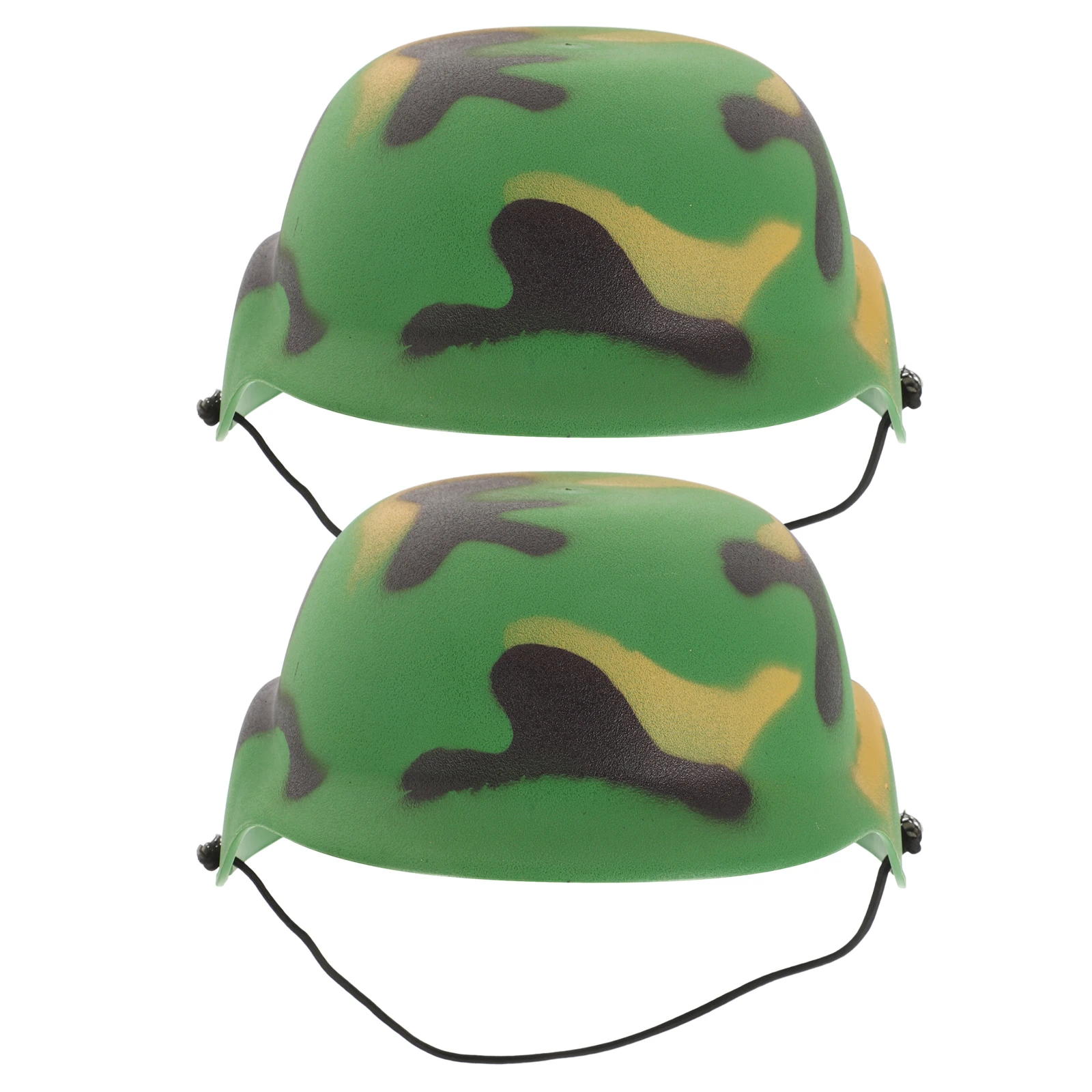

2pcs Realistic Simulated Steel For Kids Camouflage Army Play Comfortable Soldier Helmets Party Favors Cosplay Gear Kids