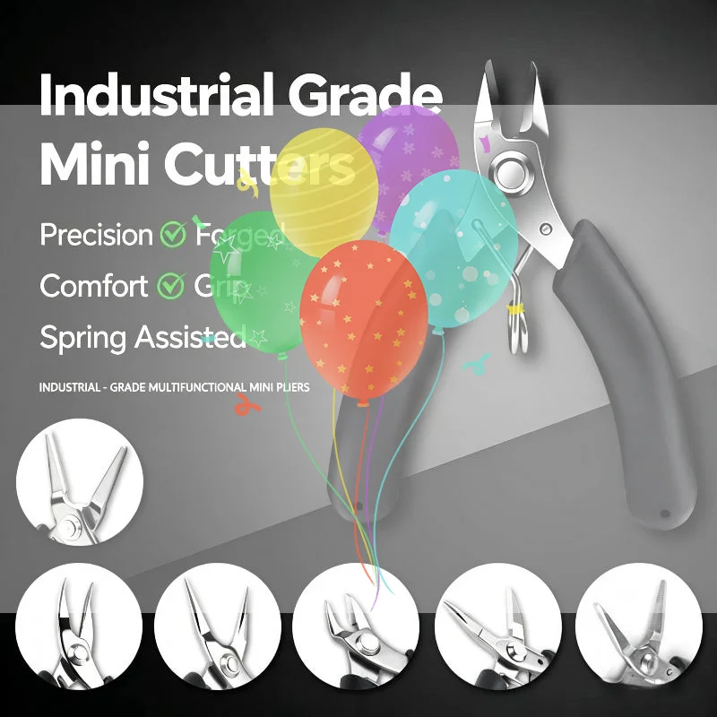 Jewelry Long Nose Pliers Straight Tip Precision Nipper Anti-slip Grip for Handmade Jewelry Craft Wire Processing DIY Project