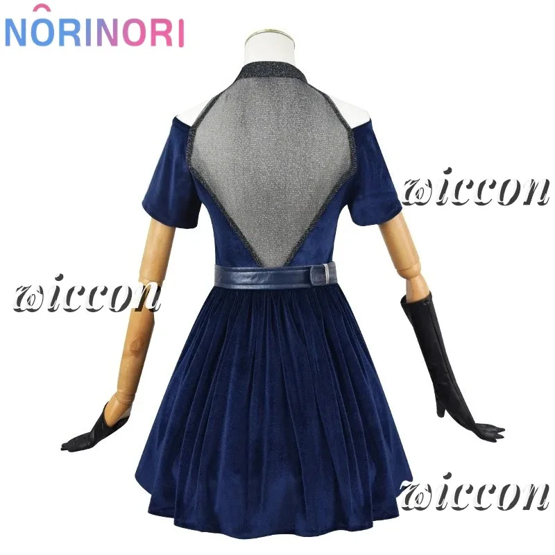 Мизи Косплей Одежда Парик Розовый Градиент Розовый Фиолетовый Длинные Волосы Костюм Микрофона Бархатная Юбка Аниме Инопланетянин Сценический Косплей Костюм