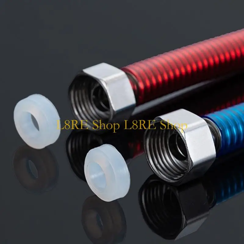 حزمة L8RE من 2 مرنة 304 موصل سخان الماء الفولاذ المقاوم للصدأ الساخن أنبوب مدخل الماء الساخن والخرطوم العملي المشفر