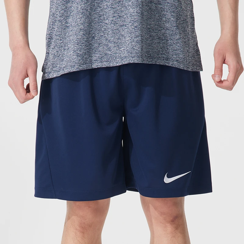 Shorts esportivos masculinos Nike Dri-Fit de secagem rápida para corrida, fitness e treinamento, confortáveis e respiráveis, em tecido de malha.
