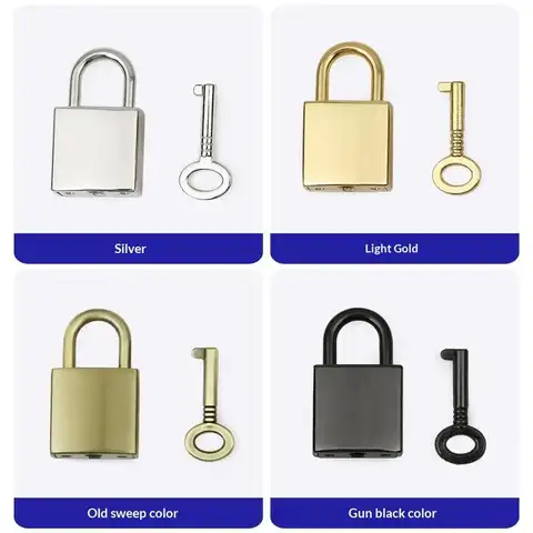 Mini cadenas portable en métal, durable, antivol, avec clés, pour casier scolaire, bagages de voyage, boîte de rangement