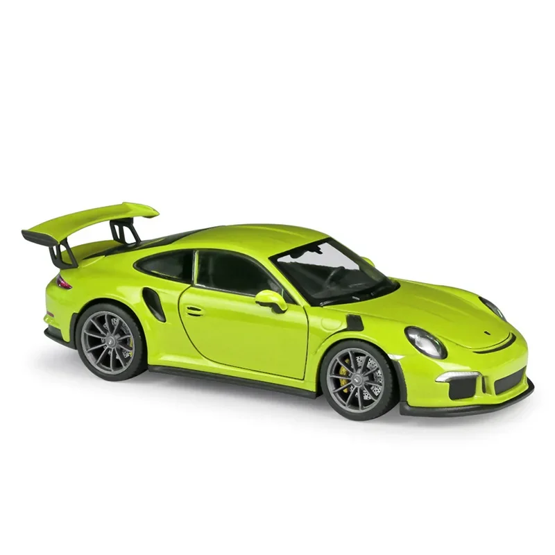 WELLY-Porsche 2016 GT3 RS modelo de coche de aleación, juguete de simulación de coche, colección de decoración, regalo, modelo fundido a presión,