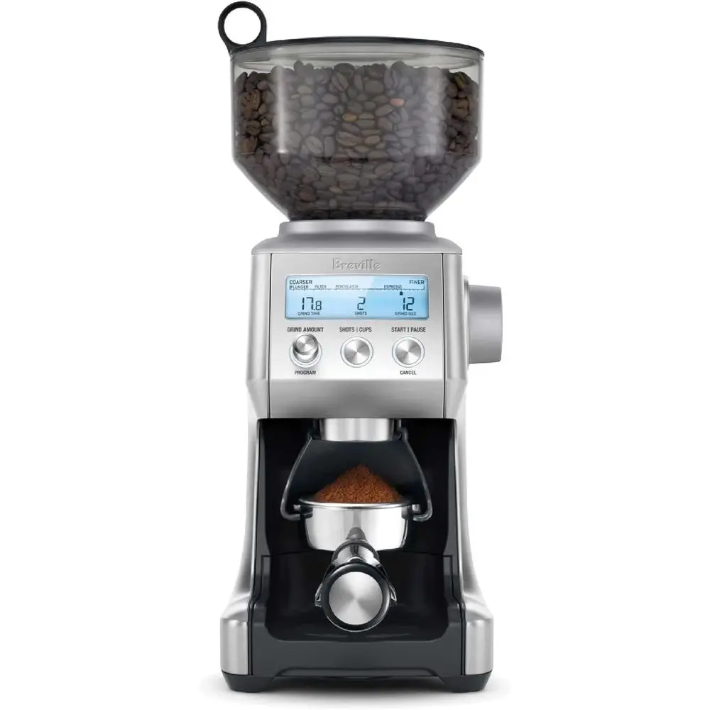 

Advanced Coffee Grinder with Brushed Stainless Steel Exterior