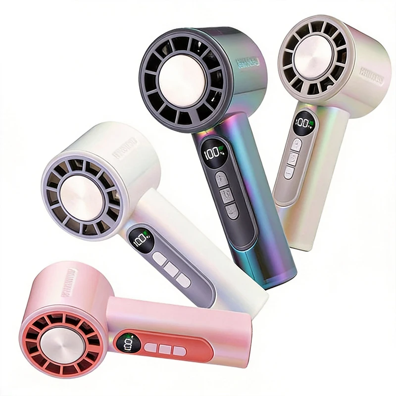 Turbo Boost Refreshing Cool Breeze Mini Fan Ice Touch Feeling With A Long-Lasting Battery Lifetime