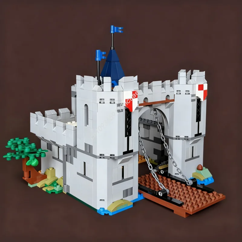 791 Uds. MOC Black Falcons Castillo fortaleza modelo bloques de construcción educación para niños montar juguetes modulares arquitectura regalos de navidad