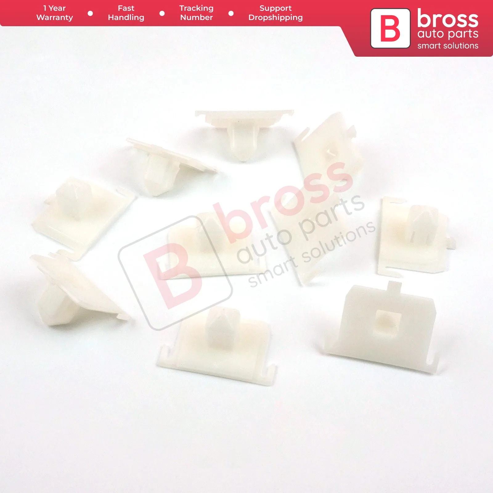 Bross Auto Parts BCF2149 10 Pieces Screw Grommet for Toyota