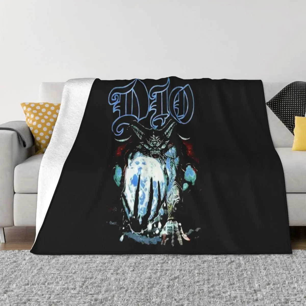 Freeship Dio Clasic Men Rock For Men Concert Black Unisex SBand Fresh Design Game Throw Blanket