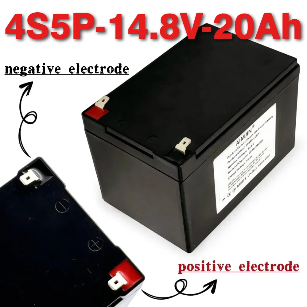 

14.8V 20000mAh 4S5P 20Ah Li-ion battery, Agricultural Spray, Stereo, Outdoor Solar Light, Children's Electric Vehicle Etc+charge