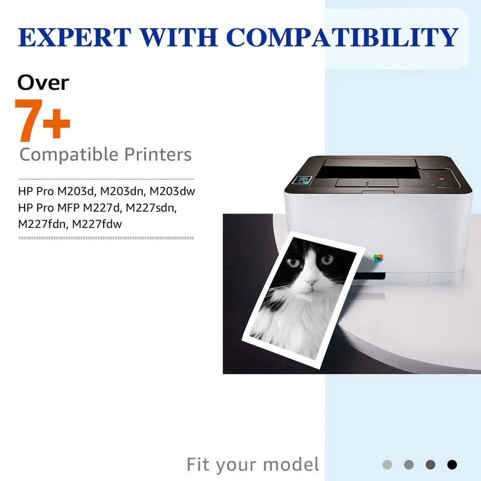 حبر أسود بديل لـ HP ، CF230X ، Laserjet M203d ، M203dn ، M203dW ، 2 عبوة ، 30X