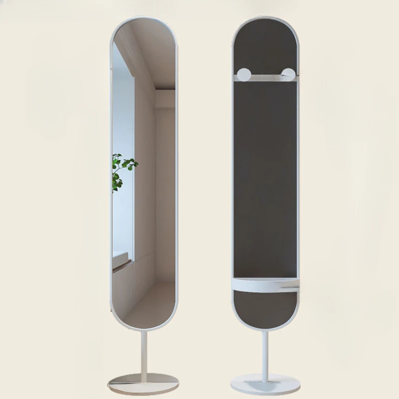

Light Luxury Style Floor Mirror Household Bedroom Narrow Edge 3D Dressing Mirror Girl Full Body Mirror