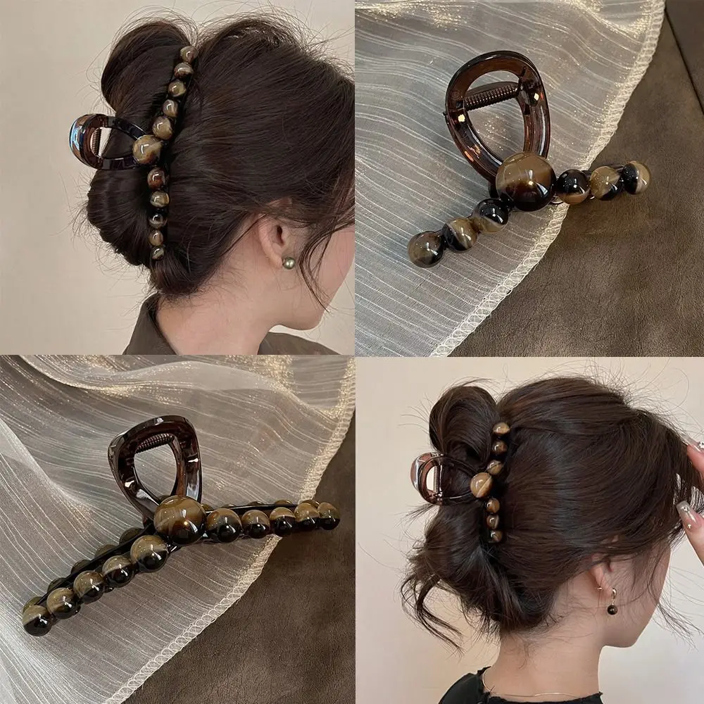 Sweet Hair Clip New Hair Accessories Acrylic Beads Hair Pins Cool Hair Claw Women