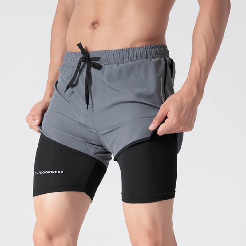 2025 Training Men Running Shorts Sports Jogging Fitness Breathable Sportswear Quick Dry Mens Gym Men Shorts Sport Gym Short
