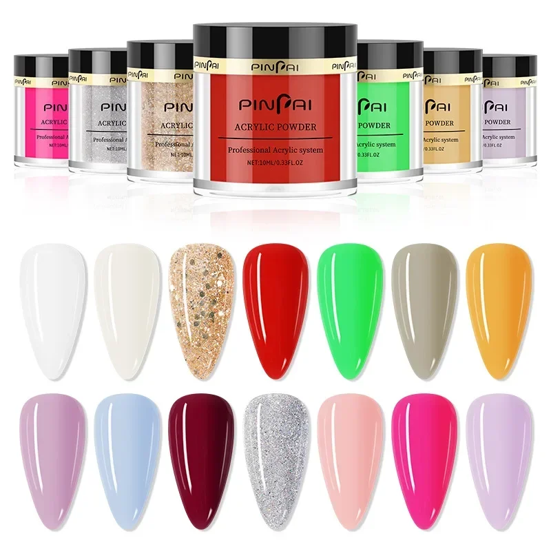 Poudre de cristal extensible pour Nail Art, 10 ml/bouteille, adhésif sculpté en diamant, poudre à paillettes pour ongles, poudre de trempage multicolore, décoration
